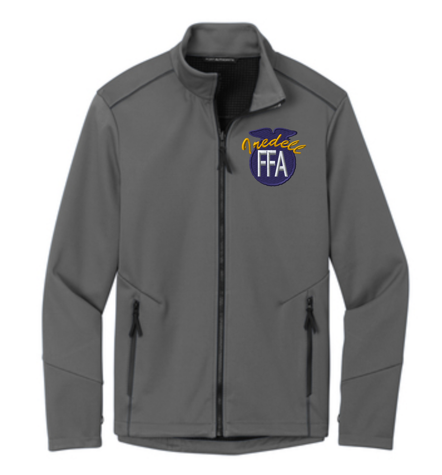 Iredell Men's Personalized GREY Collective Tech Soft Shell Jacket