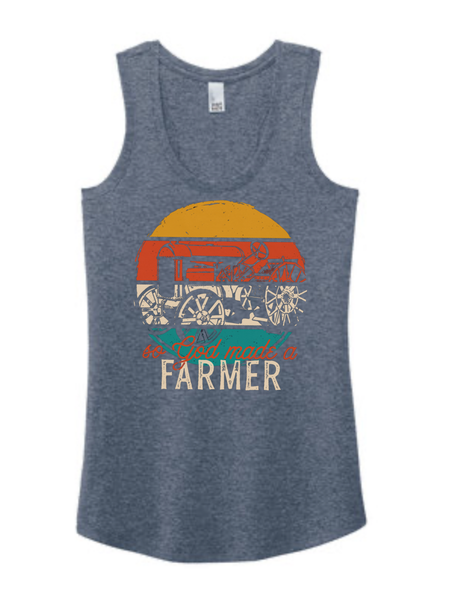 So God Made a Farmer Racerback Tank