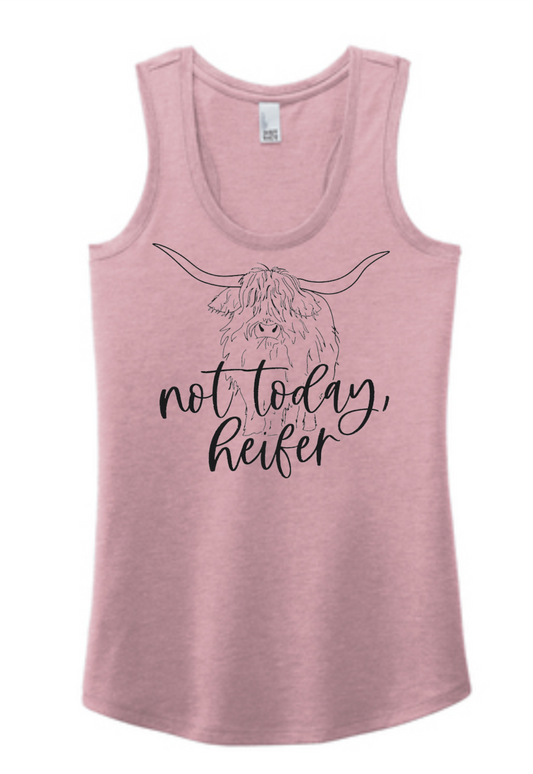 Not Today Heifer Racerback Tank