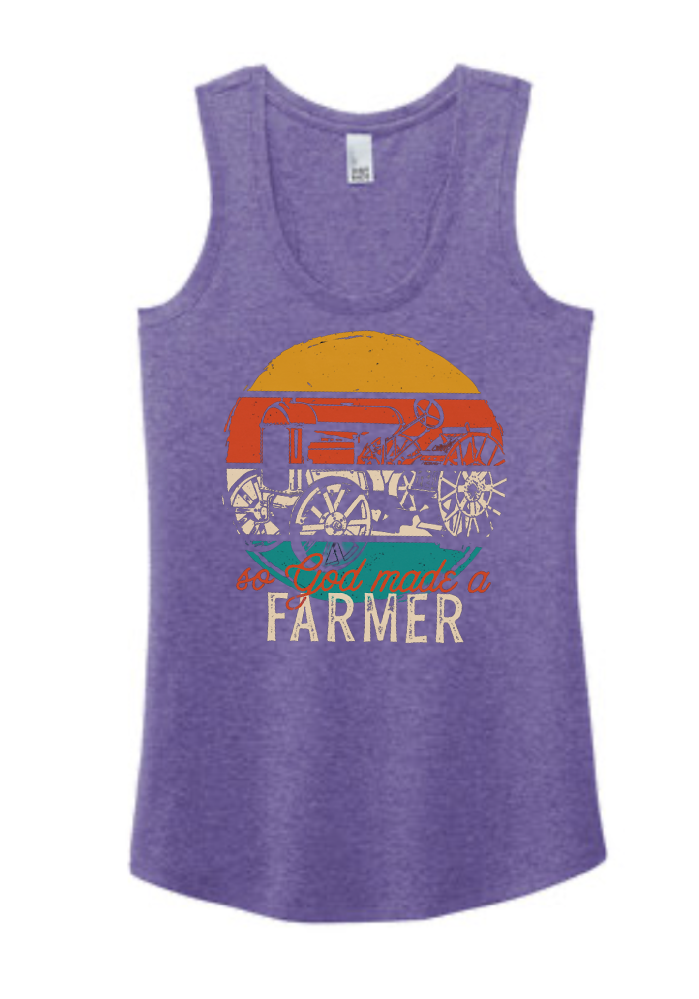 So God Made a Farmer Racerback Tank