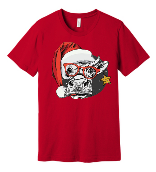 Cow Christmas Tee