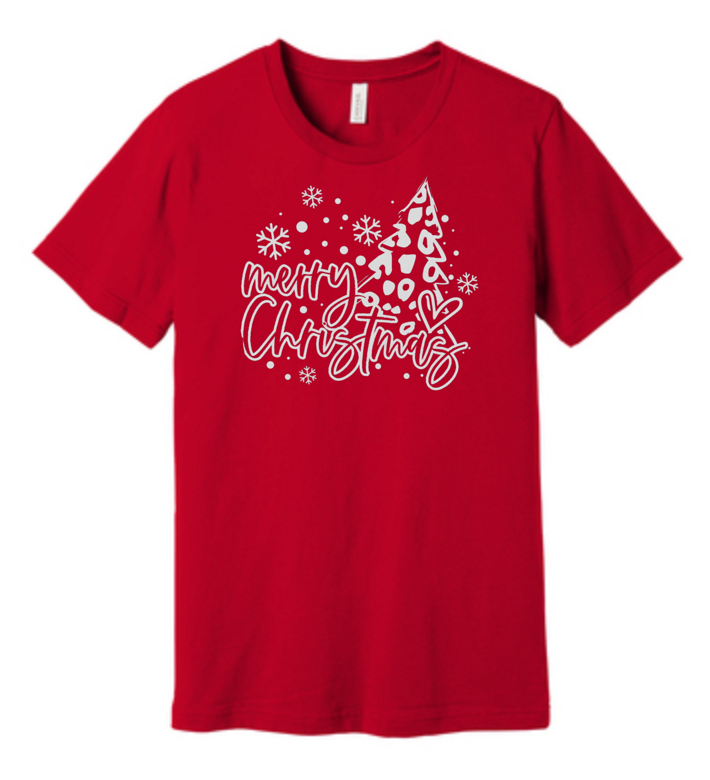 Merry Christmas Leopard Tee