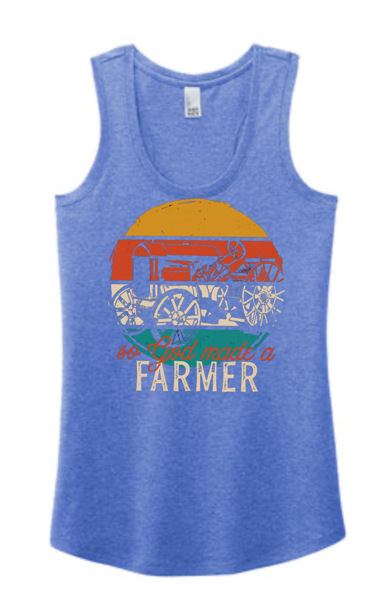 So God Made a Farmer Racerback Tank