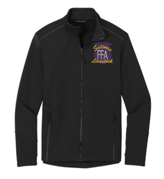 Salinas FFA Livestock Men's Personalized BLACK Collective Tech Soft Shell Jacket