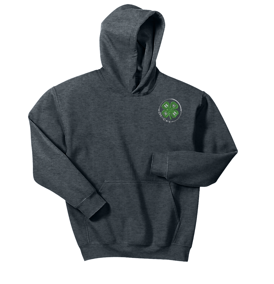 Spring 4-H Youth Gildan Hooded Sweatshirt