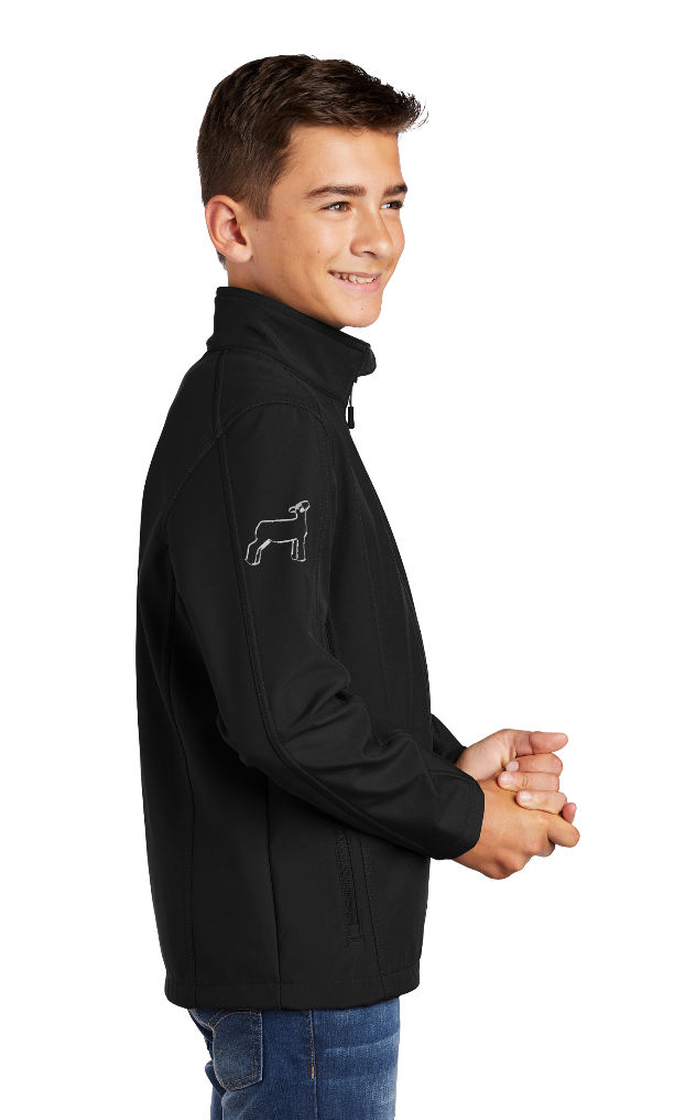 Youth Spring 4-H Personalized BLACK 4-H Port Authority Soft Shell Jacket