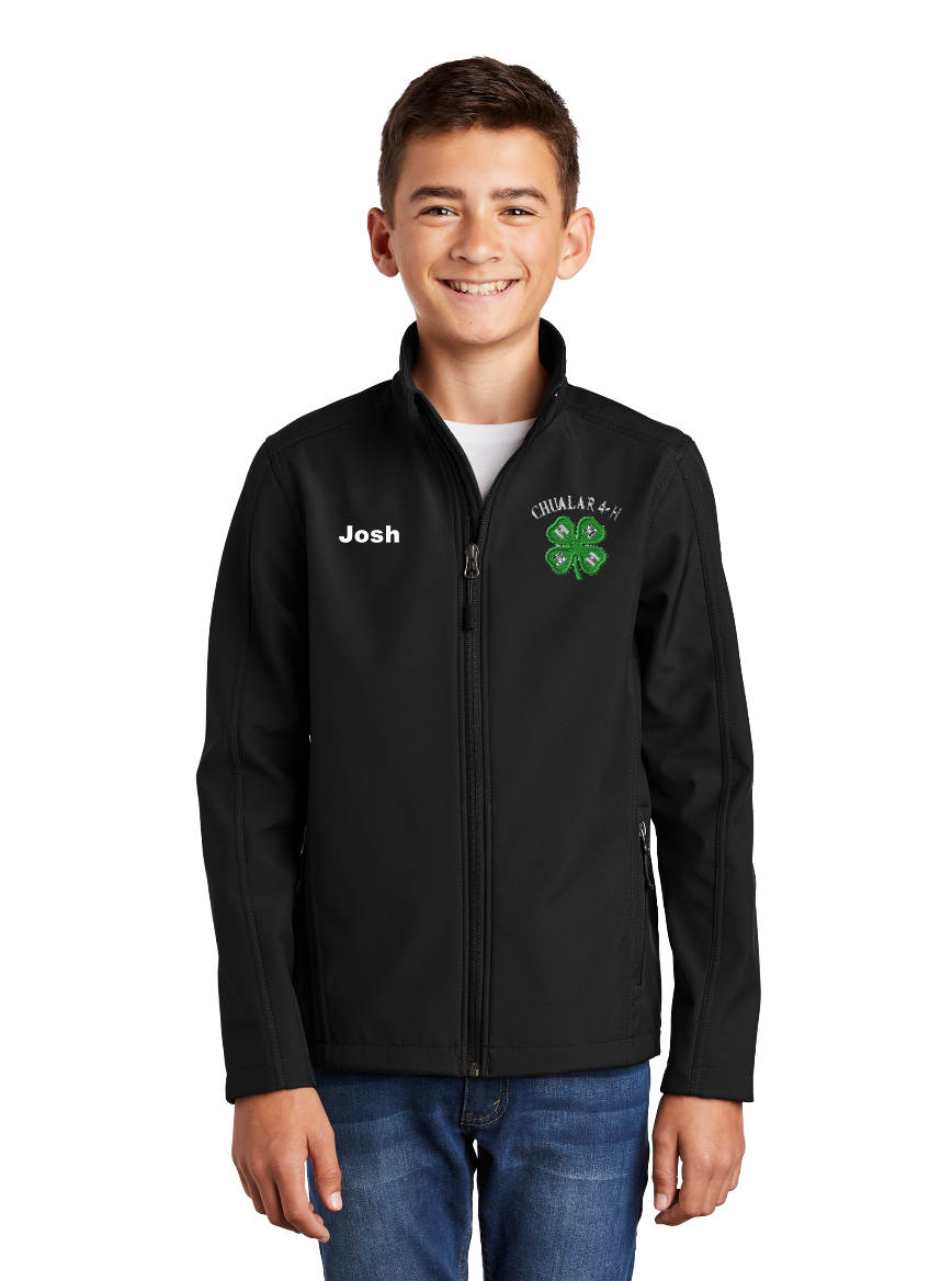 Youth Chualar 4-H BLACK 4-H Port Authority Soft Shell Jacket