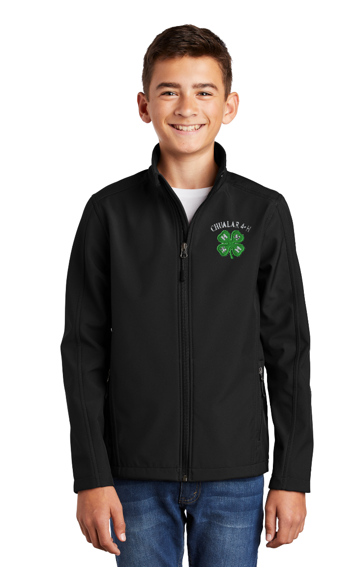 Youth Chualar 4-H BLACK 4-H Port Authority Soft Shell Jacket