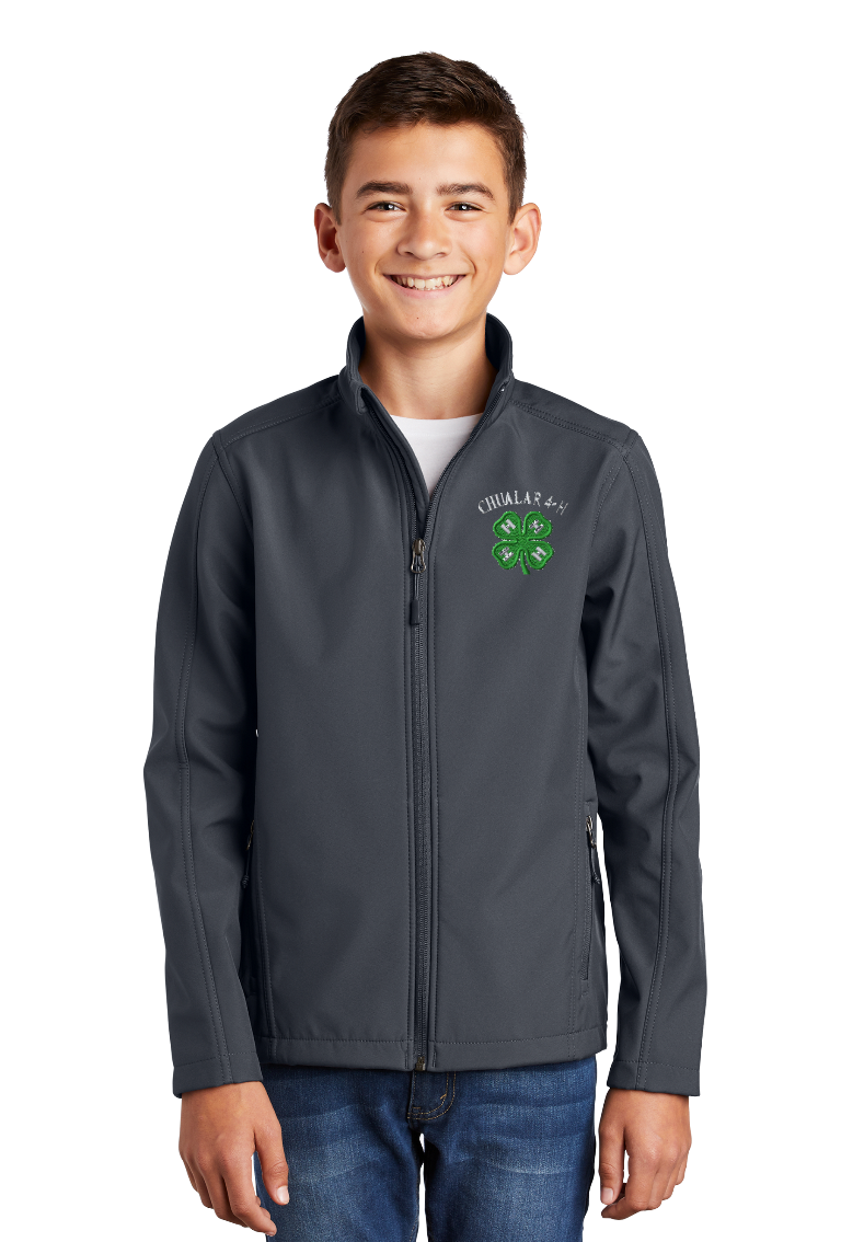 Youth Chualar 4-H BATTLESHIP GREY 4-H Port Authority Soft Shell Jacket