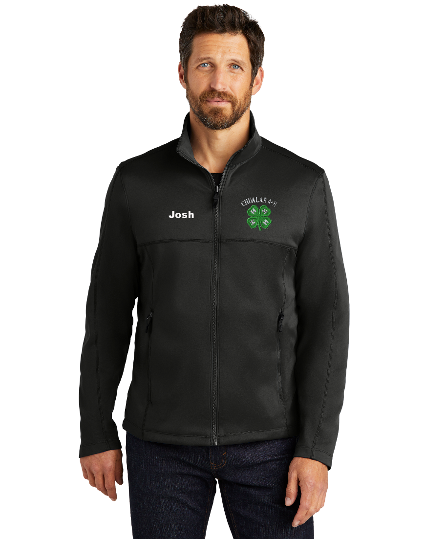 Chualar 4-H Peronalized Men's BLACK Port Authority ® Collective Smooth Fleece Jacket