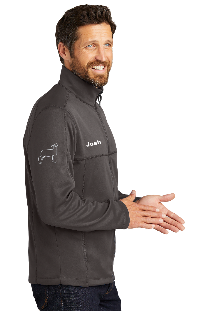 KCBR 4-H Personalized Men's GRAPHITE GREY Port Authority ® Collective Smooth Fleece Jacket