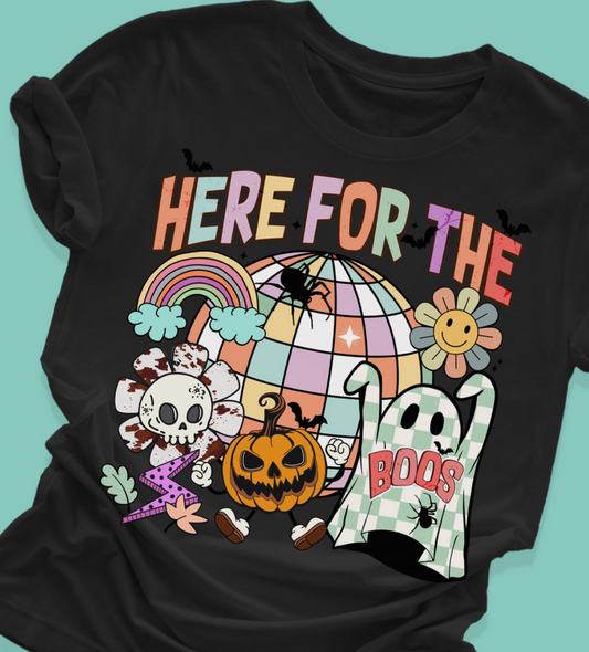 Here for the Boo's Tee Adult & Youth Sizes