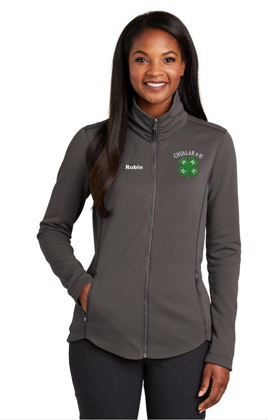 Chualar 4-H Personalized Women's GRAPHITE Port Authority ® Collective Smooth Fleece Jacket