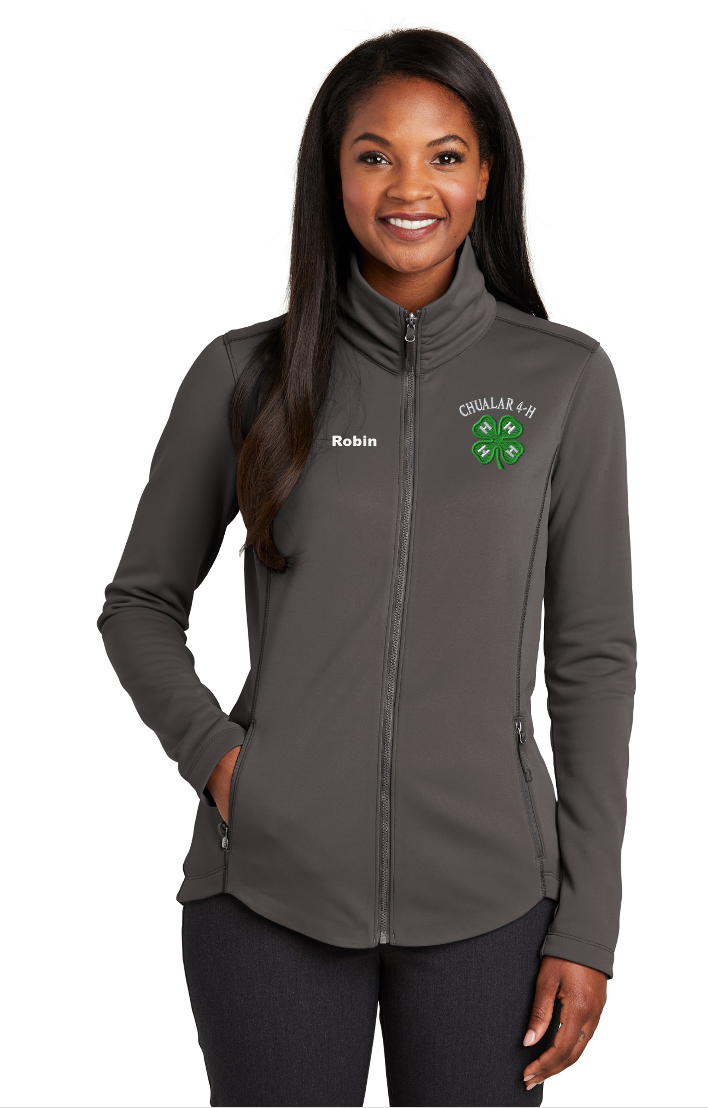 Chualar 4-H Personalized Women's GRAPHITE Port Authority ® Collective Smooth Fleece Jacket