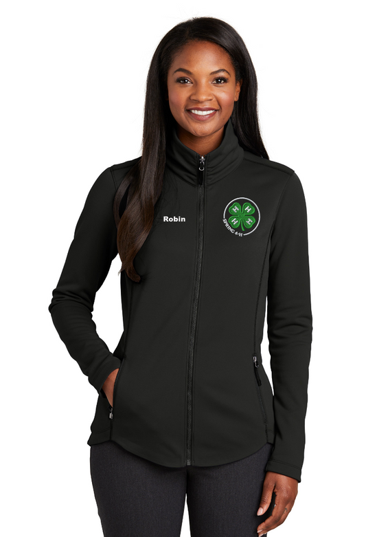 Spring 4-H Personalized Women's BLACK Collective Smooth Fleece Jacket