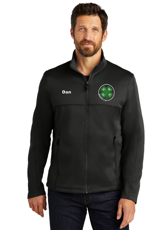 Spring 4-H Personalized Men's BLACK Collective Smooth Fleece Jacket