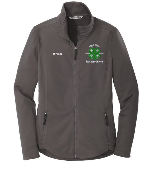 KCBR 4-H Personalized Women's GRAPHITE  Collective Smooth Fleece Jacket