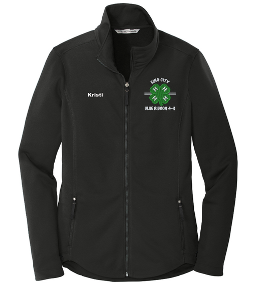 KCBR 4-H Personalized Women's BLACK  Smooth Fleece Jacket
