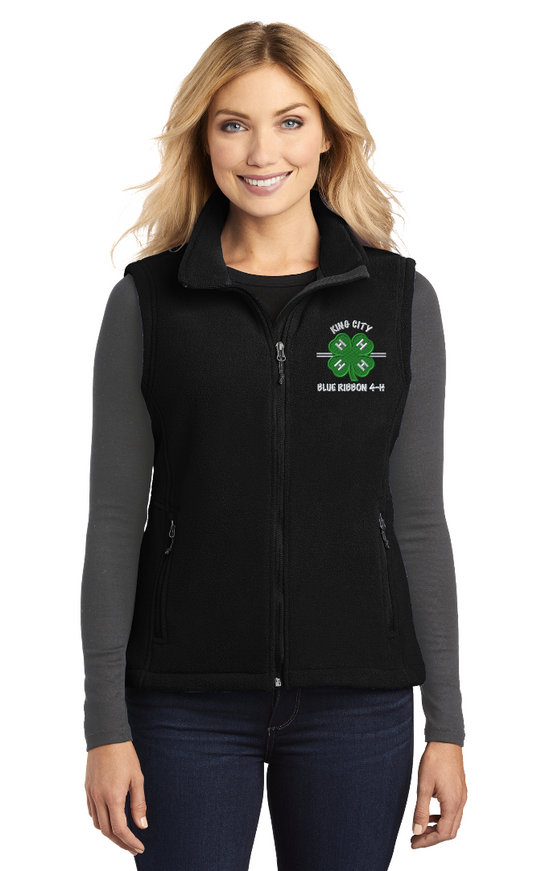 Ladies KCBR 4-H Port Authority Fleece Vest