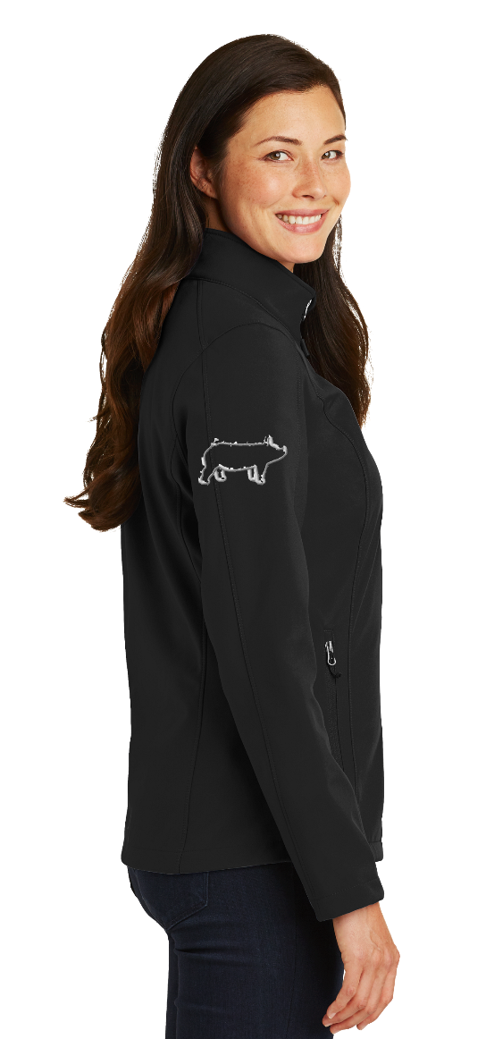 Spring 4-H Personalized Women's BLACK Port Authority ® Core Soft Shell Jacket