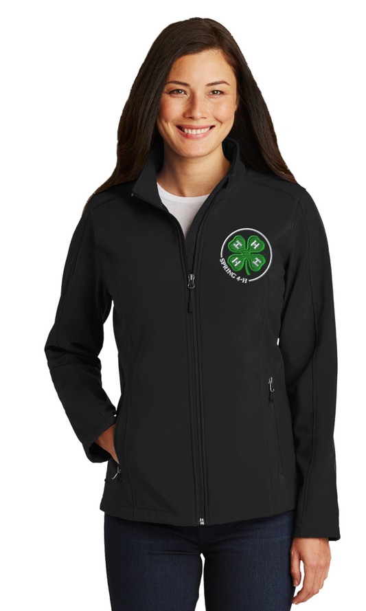 Spring 4-H Personalized Women's BLACK Port Authority ® Core Soft Shell Jacket