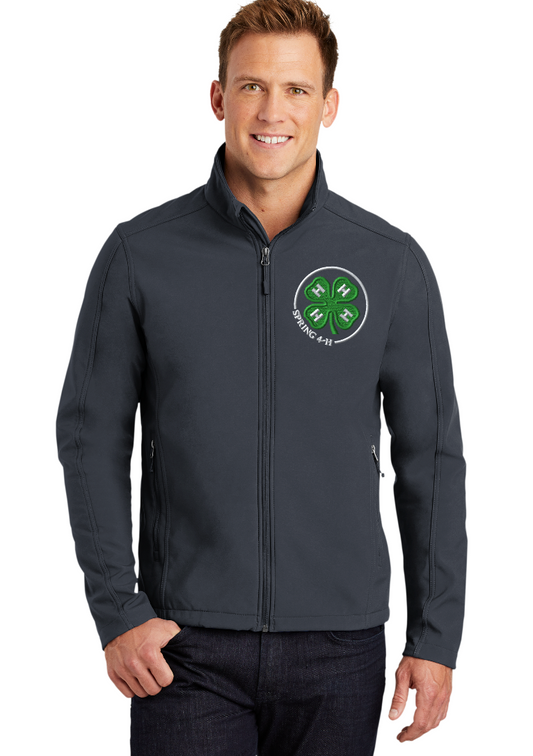 Spring 4-H Personalized Men's GRAPHITE GREY  Core Soft Shell Jacket