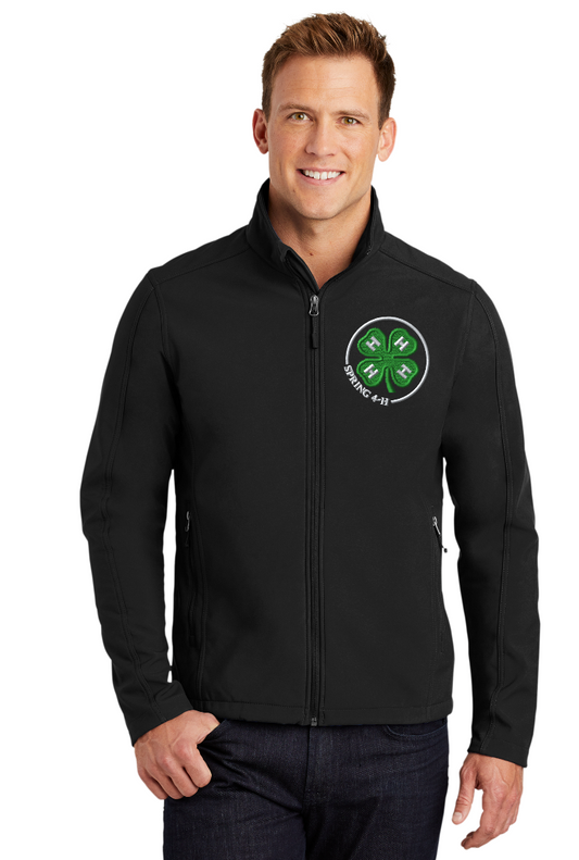 Spring 4-H Personalized Men's BLACK Port Authority ® Core Soft Shell Jacket