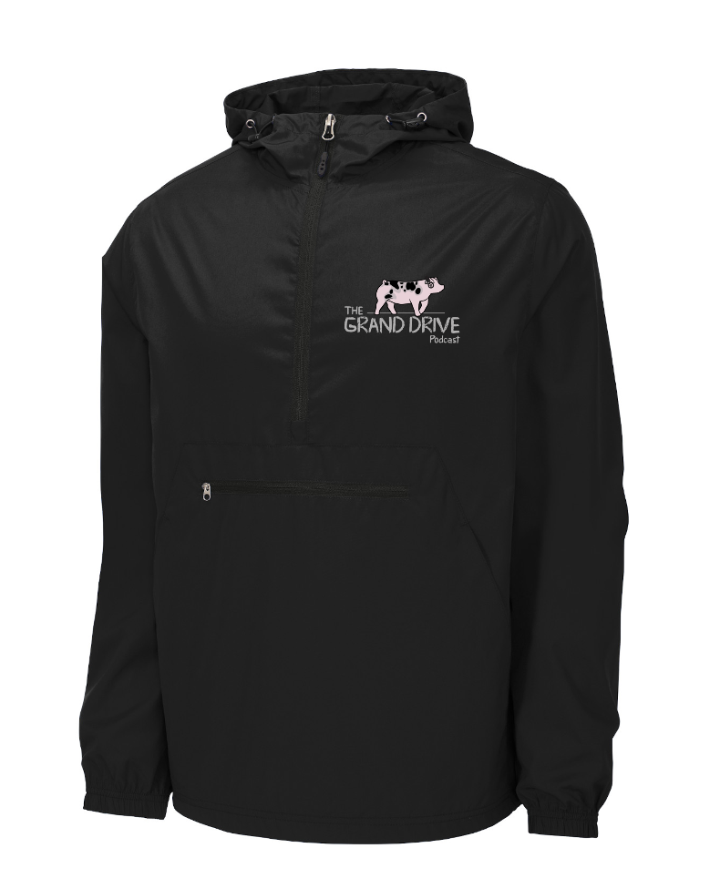 Grand Drive Zipped Packable Anorak Black