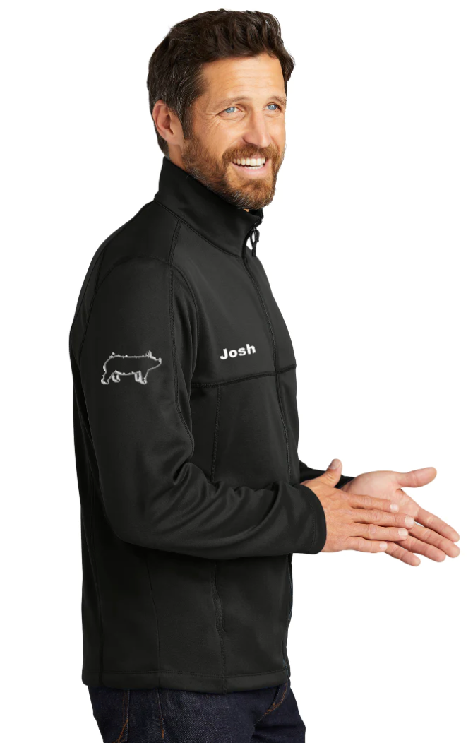 Salinas Men's Personalized BLACK Collective Tech Soft Shell Jacket