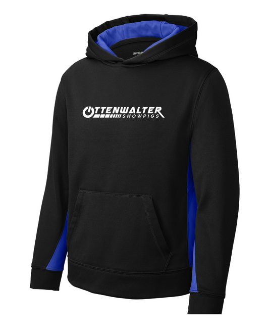 Sport-Wick® Fleece Colorblock Hooded Pullover Adult & Youth