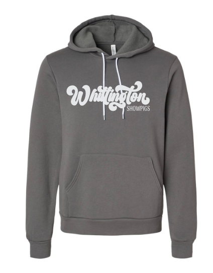 Whittington Adult  Hooded Pullover Sweatshirt Cursive Logo