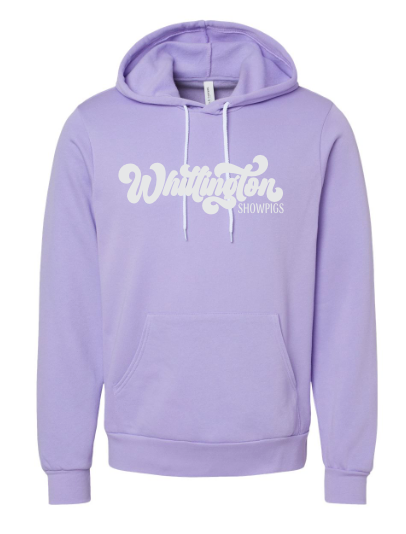 Whittington Adult  Hooded Pullover Sweatshirt Cursive Logo