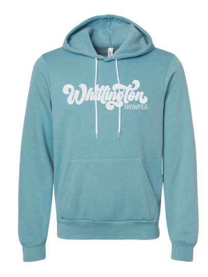 Whittington Adult  Hooded Pullover Sweatshirt Cursive Logo