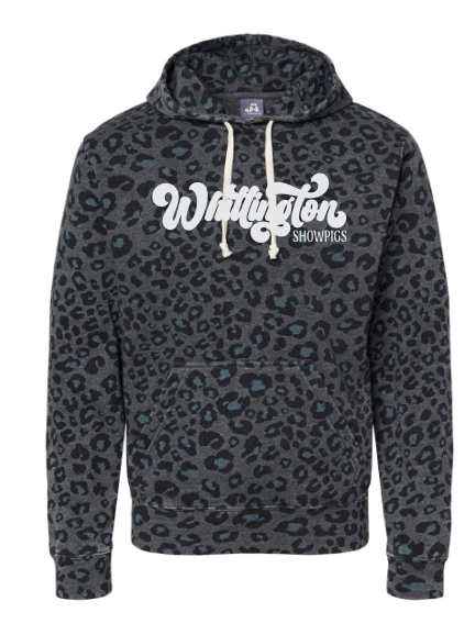 Whittington Adult  Hooded Pullover Sweatshirt Cursive Logo