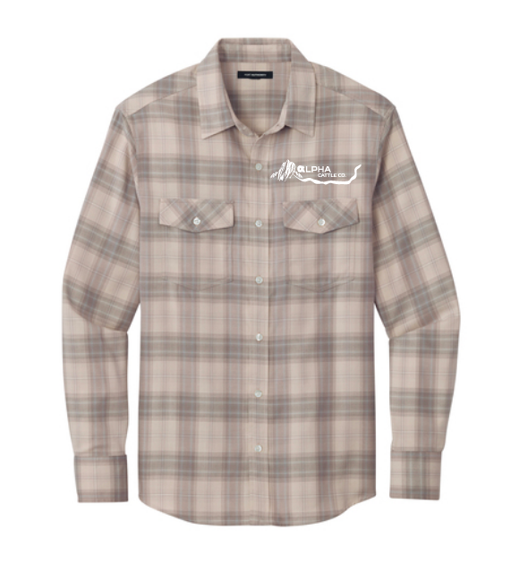 Alpha Cattle Ombre Plaid Shirt