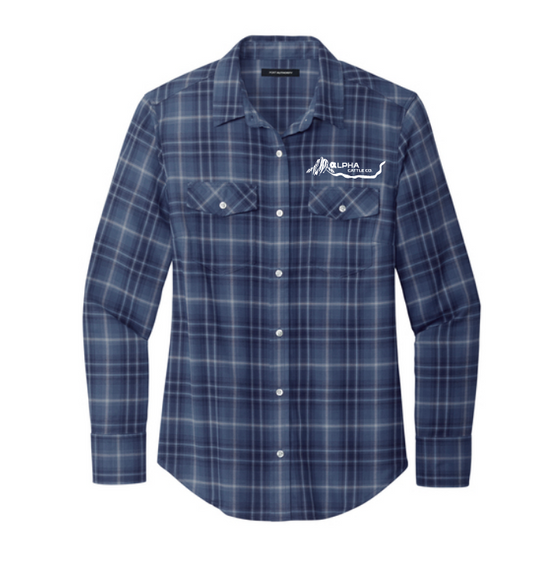 Alpha Cattle Ombre Plaid Shirt