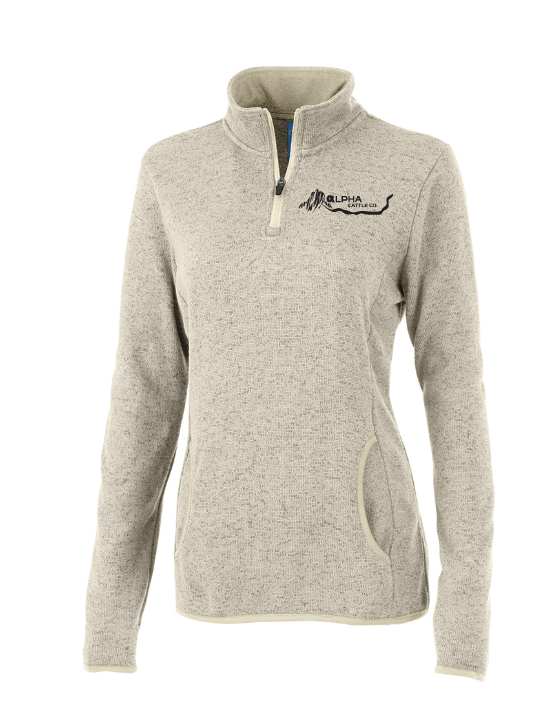 Alpha Cattle Heathered Fleece Pullover