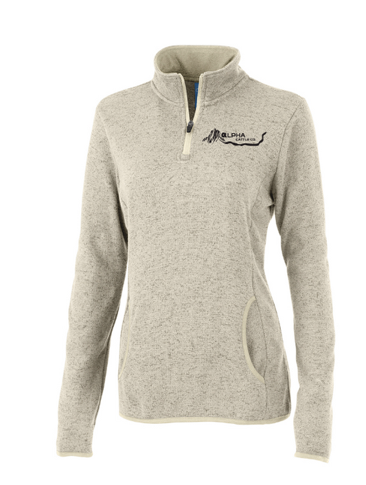 Alpha Cattle Heathered Fleece Pullover