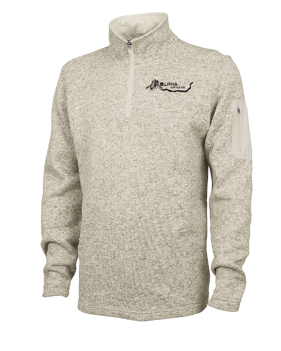Alpha Cattle Heathered Fleece Pullover
