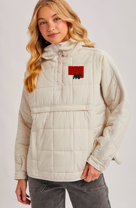 RSG Quilted Puffer Hooded Pullover Jacket
