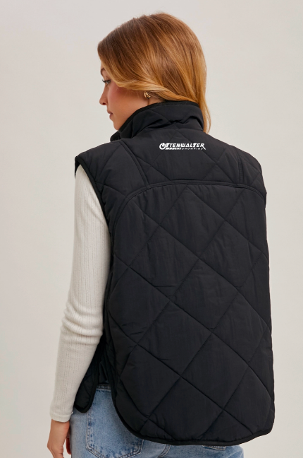Ottenwalter Button Down Quilted Puffer Vest with Pockets