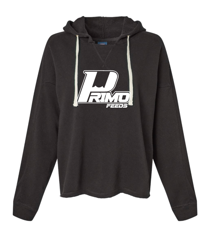 Primo Women's Angel Fleece Crop Hooded Sweatshirt