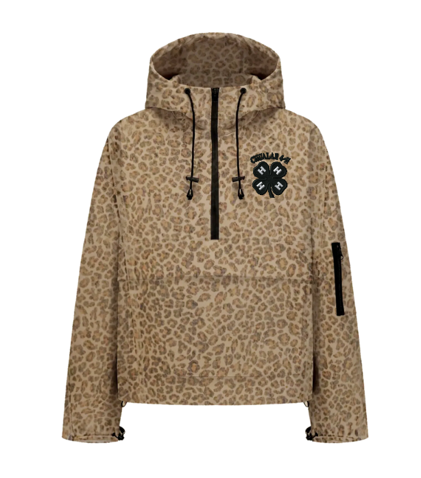Chualar Leopard Oversized Windbreaker