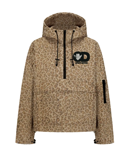 Outlaw Leopard Oversized Windbreaker