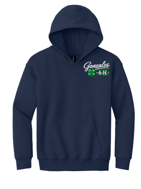 Gonzales 4-H  Gildan Hooded Sweatshirt