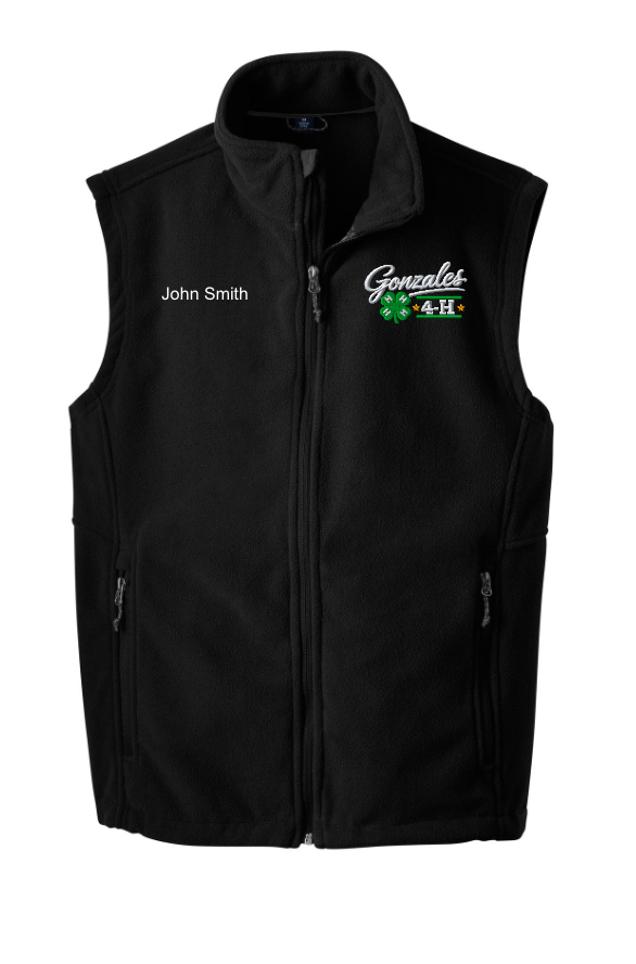 Gonzales 4-H Port Authority Fleece Vest