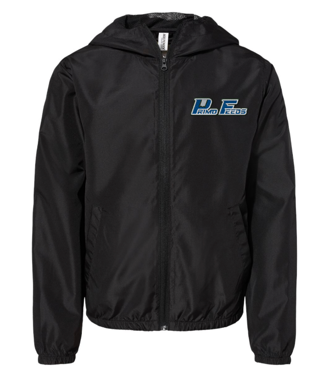 Primo Youth Lightweight Windbreaker Full-Zip Jacket