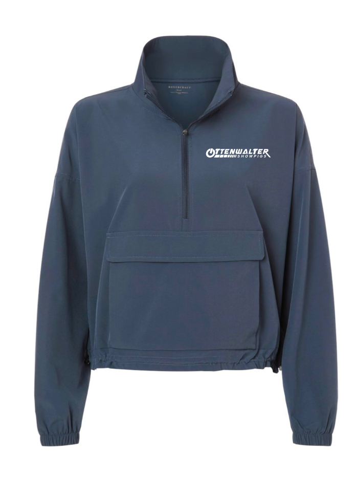 Ottenwalter Women's Stretch Woven Quarter-Zip Pullover