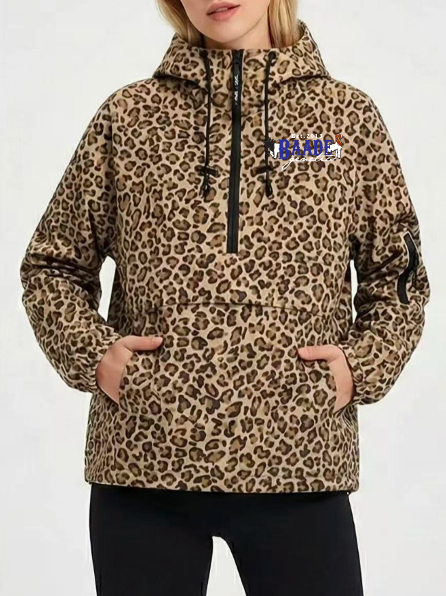 Baade  Leopard Oversized Windbreaker