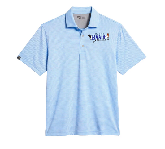 Baade Men's Microstripe Short Sleeve Polo